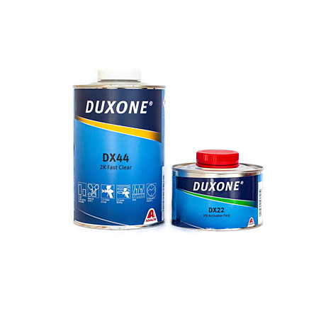 Duxone DX44 Лак быстрый 1л + отвердитель DX22 0,25 л быстрый