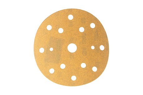 3M™ 50443 Hookit™ 255P+ Круг абразивный, золотой, 15 отверстий,Р80, 150 мм