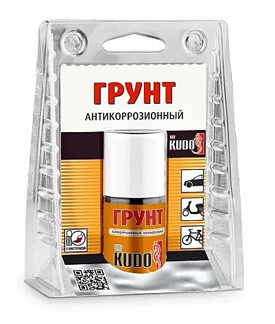 Грунт антикоррозионный ремонтный во флаконе с кисточкой KUDO